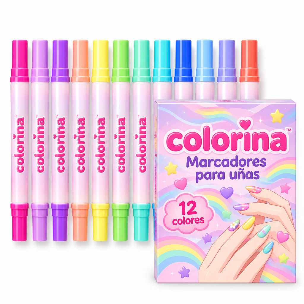 Marcadores de uñas para niñas