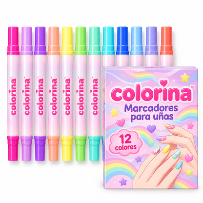 Marcadores de uñas para niñas