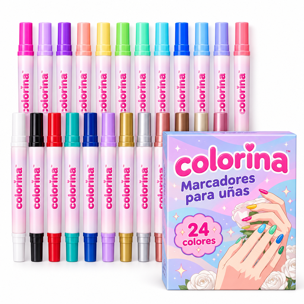 Marcadores de uñas para niñas
